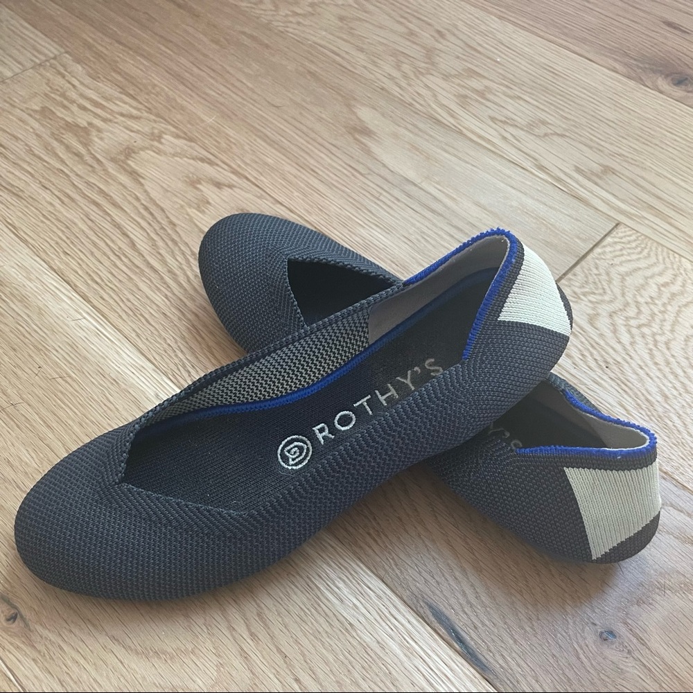 Rothy’s The Flat *RETIRED* Citron Ribbon Stripe